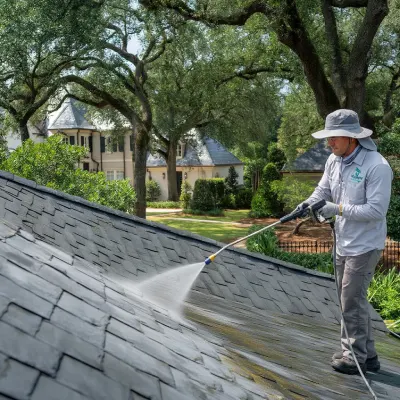 Soft washing house siding in Mount Pleasant South Carolina